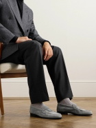 John Lobb - Bath Suede Loafers - Gray