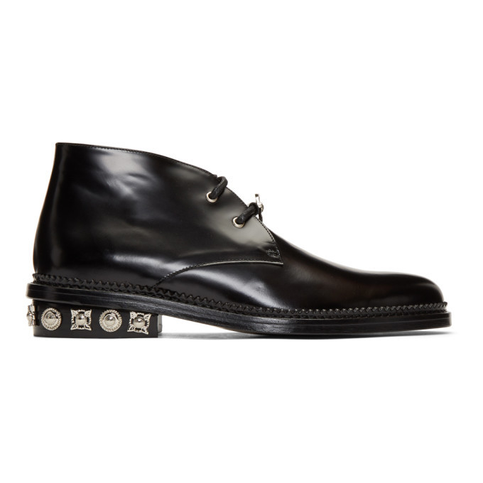 Photo: Toga Virilis Black Polished Desert Boots