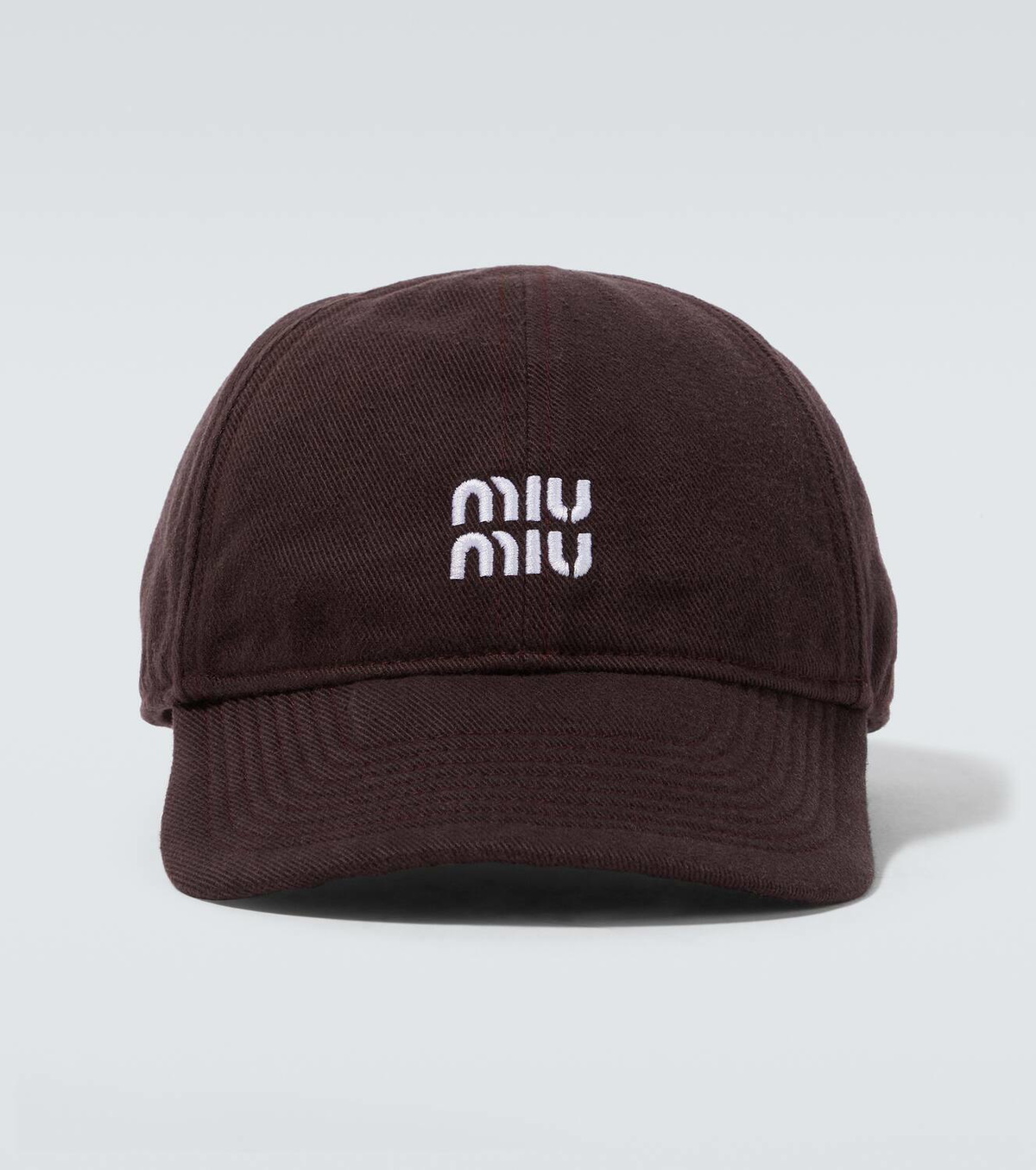 Miu Miu Logo denim baseball cap