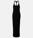 Tom Ford Ribbed-knit halterneck jersey maxi dress