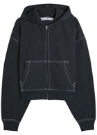 Acne Studios Logo-embroidered Hooded Cotton Sweatshirt Black