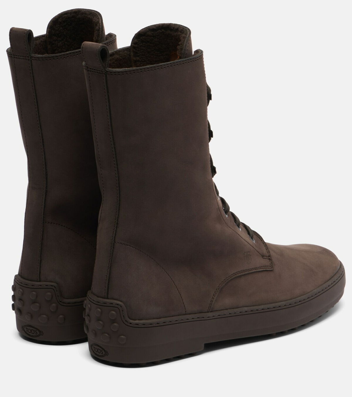 Tod's Winter Gommino leather lace-up boots
