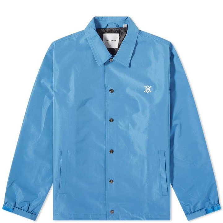 Photo: Daily Paper Men's Coach Jacket in Riverside Blue