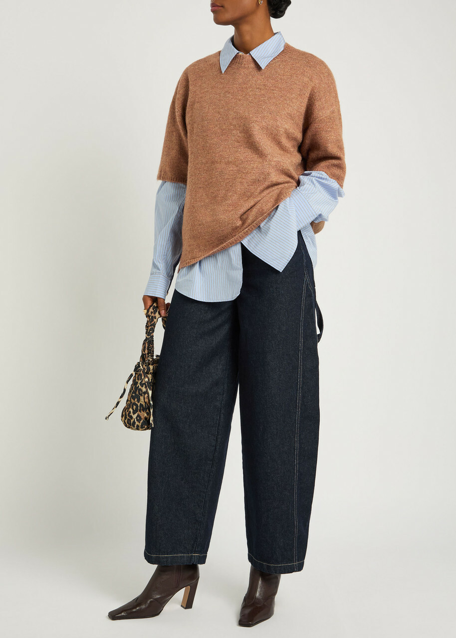 Free People Margot Knit Jumper Brown