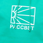 PACCBET Men's Sun Logo Popover Hoody in Green