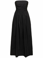 MATTEAU Strapless Cotton Maxi Dress