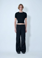 RIER Ribbed Knit Cropped Top