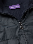 Ralph Lauren Purple label - Panelled Shell and Wool Jacket - Blue