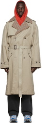 Balenciaga Beige Reversible Trench Coat