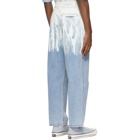 Feng Chen Wang Blue Washed Jeans