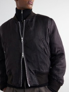 Our Legacy - Reversible Padded Coated-Twill Bomber Jacket - Brown