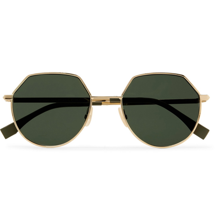 Photo: Fendi - Round-Frame Gold-Tone Sunglasses - Gold