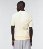 Frescobol Carioca Rino ribbed-knit cotton-blend polo shirt