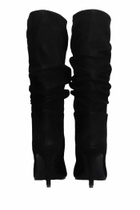 Via Roma 15 High Heels Boots In Black Suede