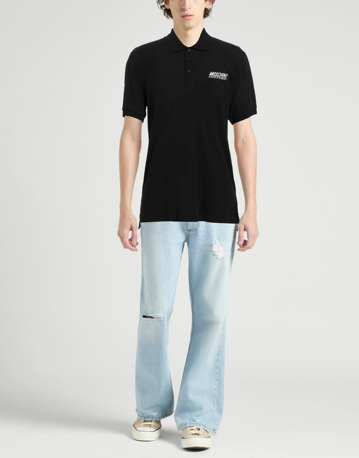 Moschino Mens Polo shirt in Black