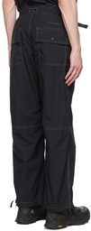 and wander Black Cotton Trousers