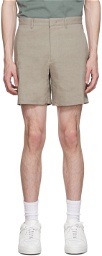 Theory Taupe Curtis Shorts