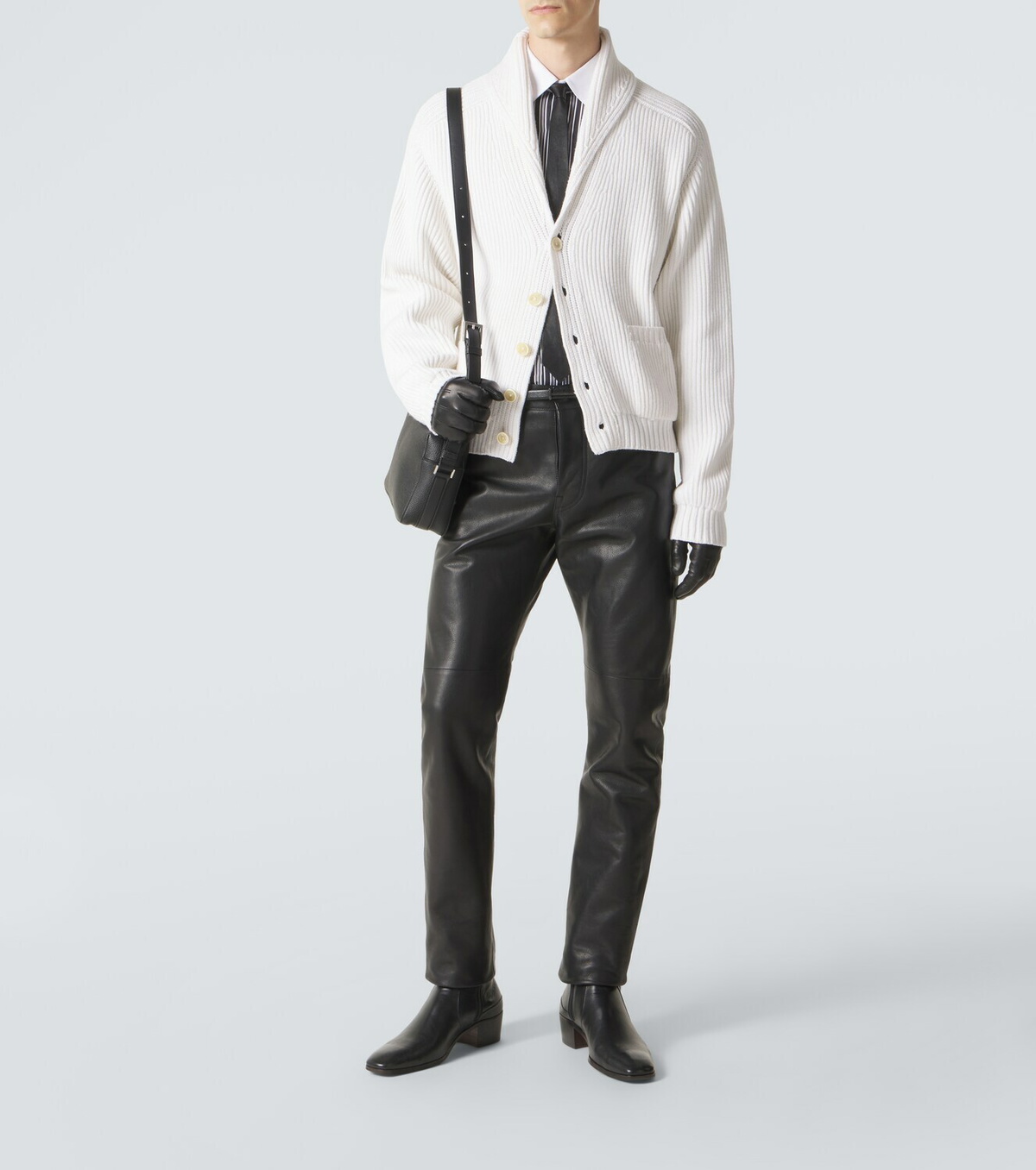 Tom Ford Leather slim pants
