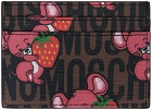 Moschino Brown Illustrated Animals Card Holder