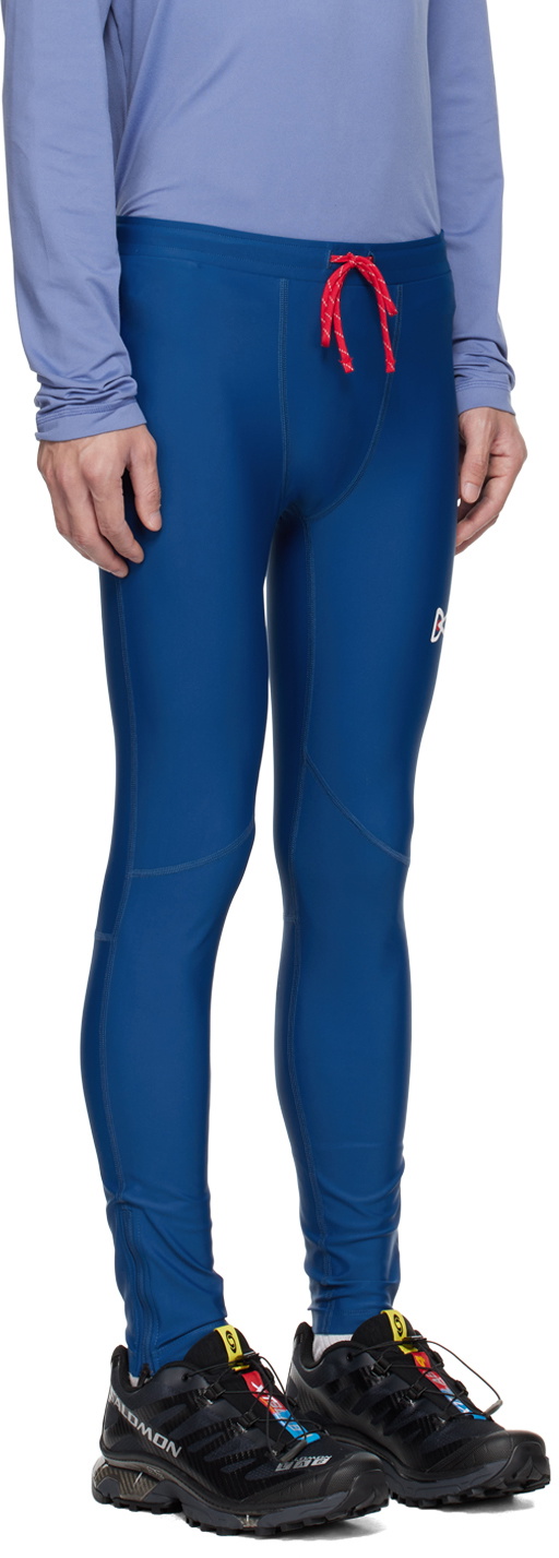 Mens District Vision blue Cuffed Track Pants