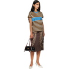 Versace Black & Brown Emblème Nappa Bowling Bag