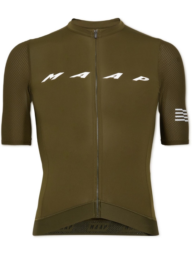 Photo: MAAP - Evade Pro Mesh-Panelled Cycling Jersey - Green
