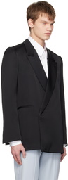 Alexander McQueen Black Double-Breasted Blazer