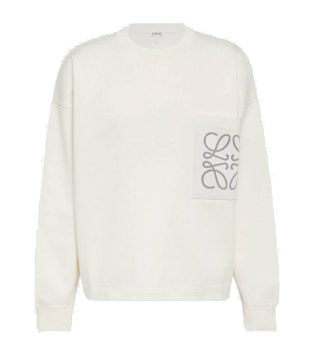 Photo: Loewe Anagram cotton-blend sweatshirt