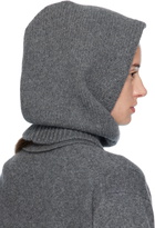 &Daughter Gray Hand-Knit Hood