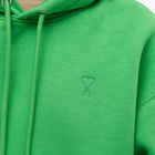 AMI Men's Tonal Heart Hoody in Green