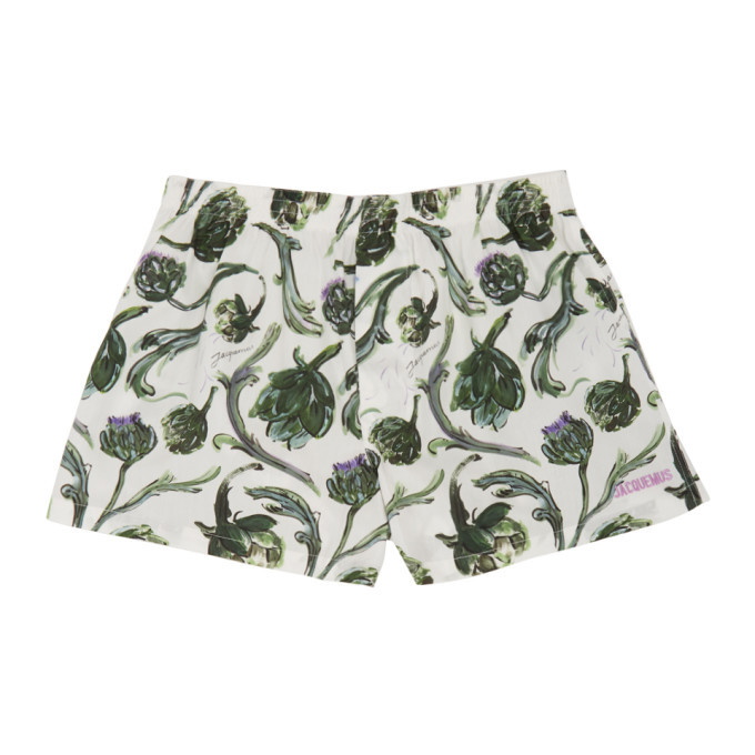 Photo: Jacquemus White and Green Artichoke Le Calecon Boxers