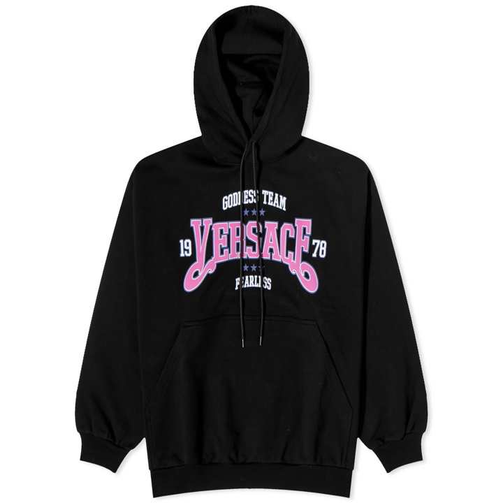 Photo: Versace Women's Pull Over Logo Hoodie in Multi