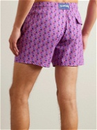 Vilebrequin - Moorise Straight-Leg Mid-Length Printed Recycled Swim Shorts - Purple