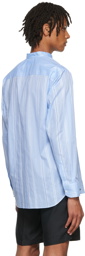 Brioni Blue Cotton Shirt