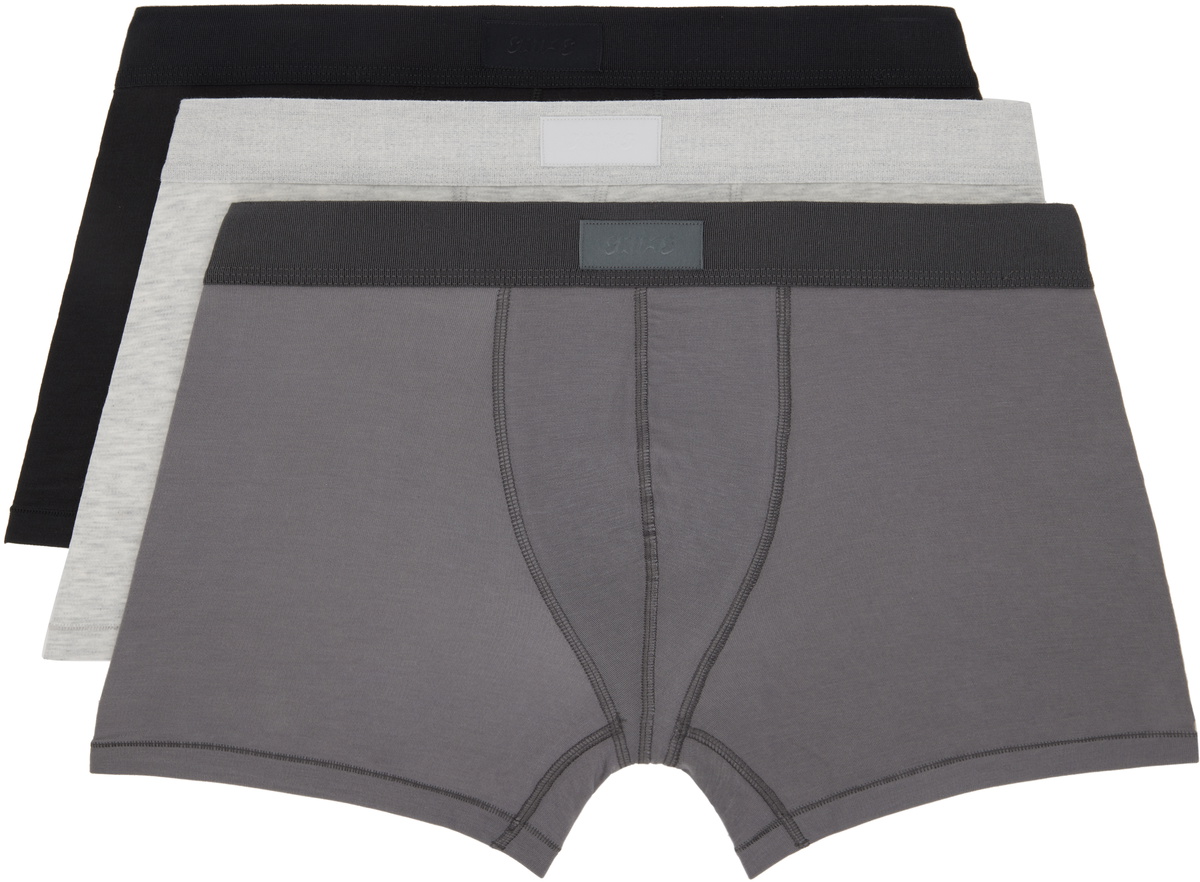 SKIMS Three-Pack Multicolor SKIMS Cotton 3 Boxer Briefs