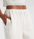 SIR Rosalia mid-rise ramie wed-leg pants