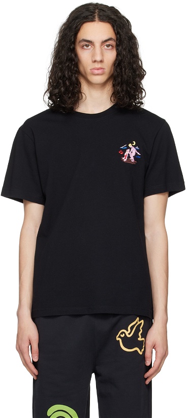 Photo: Carne Bollente Black Embroidered T-Shirt