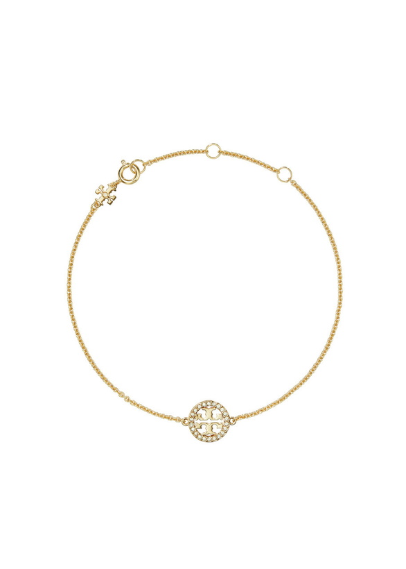 Photo: Tory Burch Icon 18k Gold Pavé Chain Bracelet - One Size