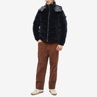 Moncler Men's Armorique Velvet Down Jacket in Navy