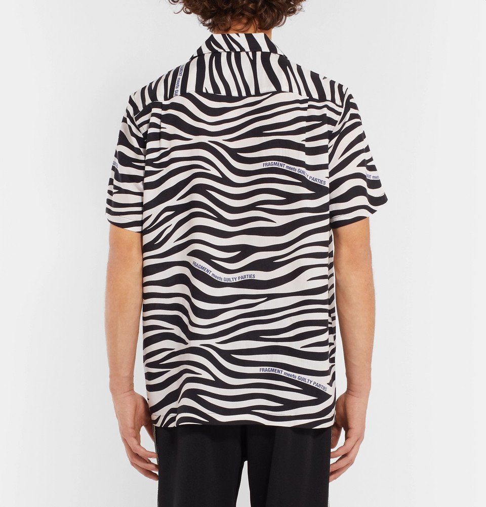 MoMo ページ　FRAGMENT × WACKO MARIA Wacko Maria - Fragment Printed Cotton-Jersey T-Shirt - Black