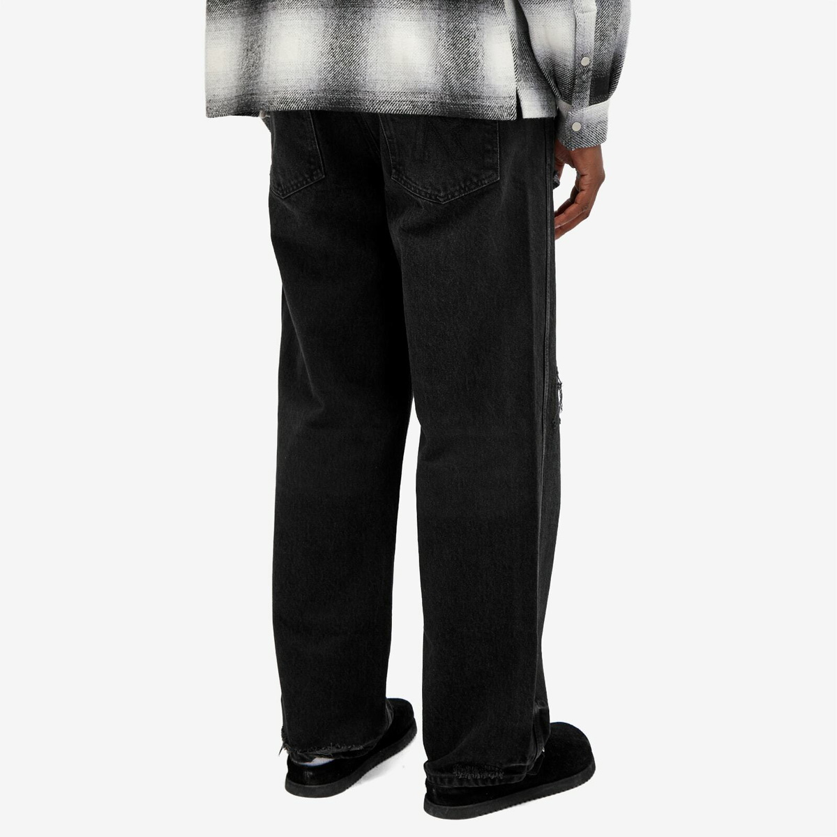 Represent Men's R3D Destoryer Baggy Denim in Black Represent