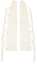 Conner Ives SSENSE Exclusive Off-White Piano Shawl Gloves