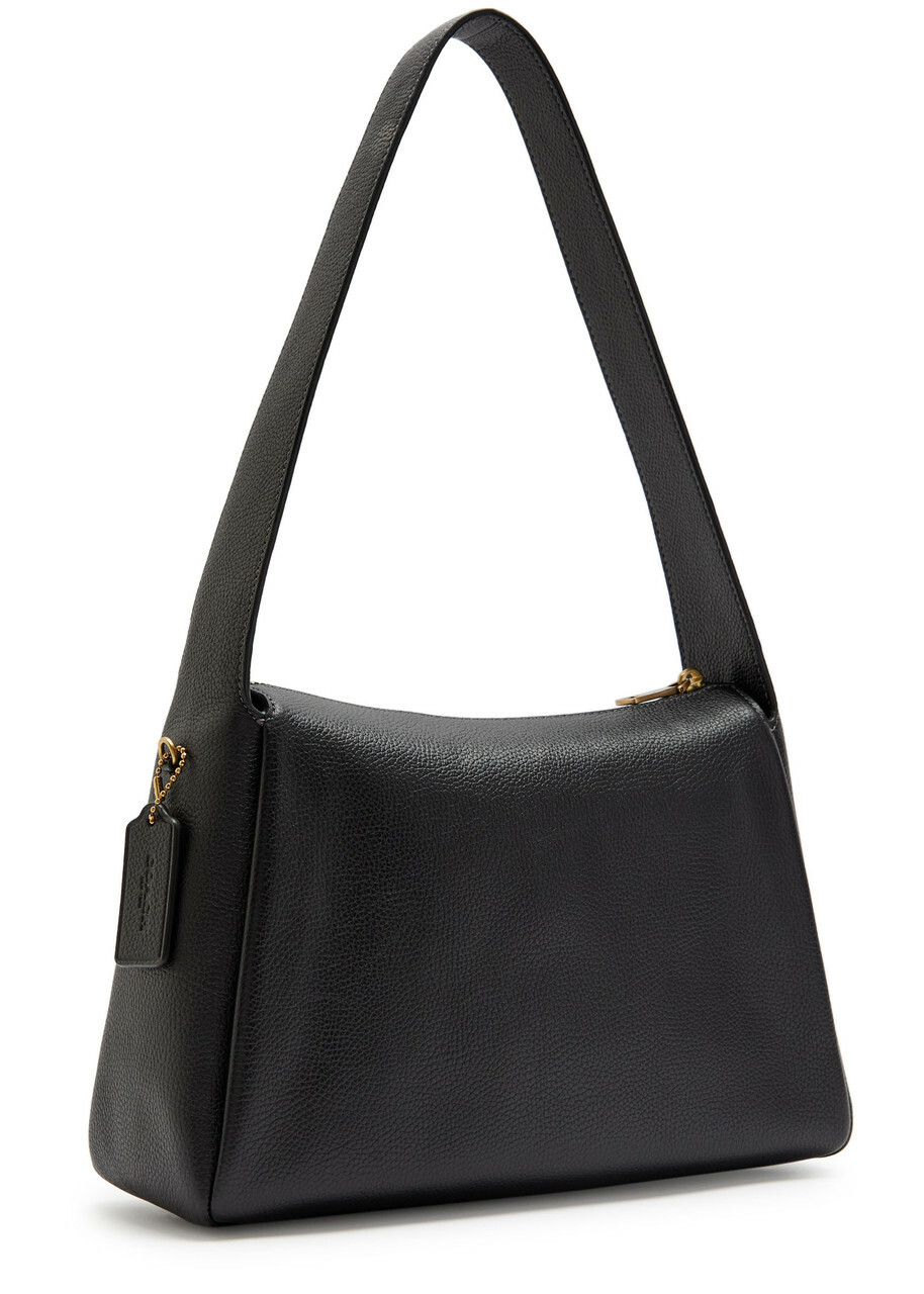 Coach Lola Pebbled Leather Shoulder bag - Black - One Size