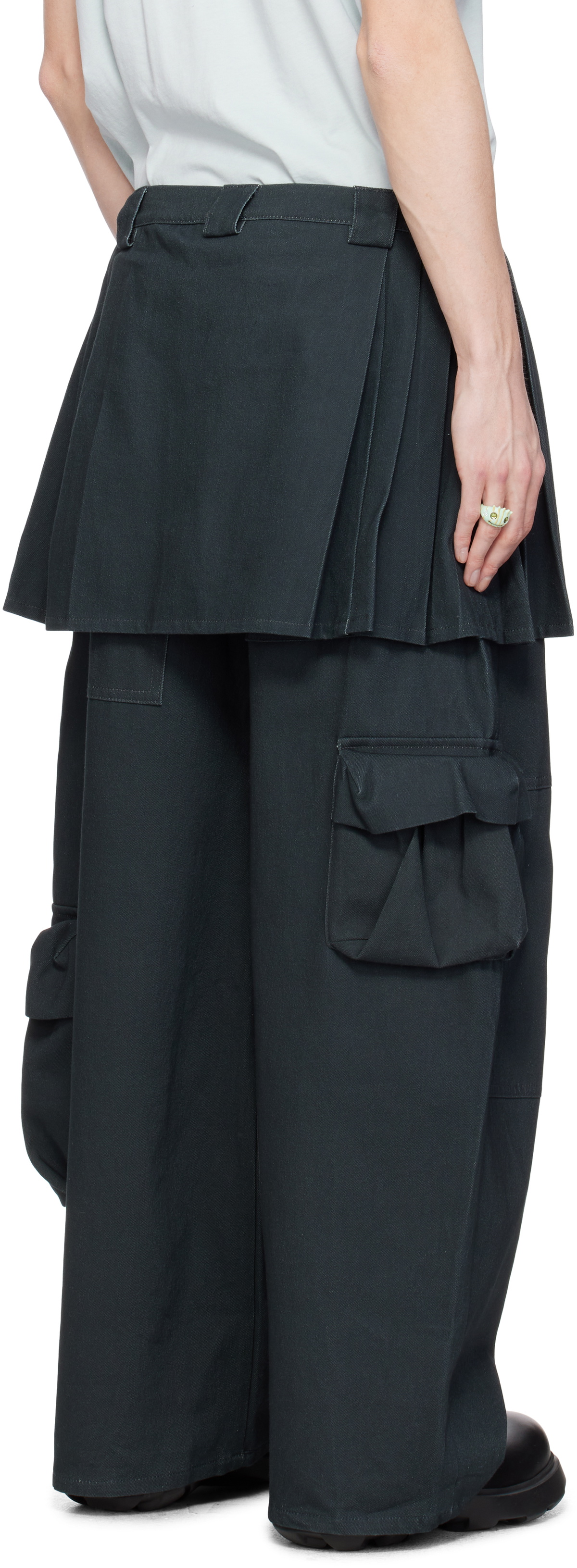 Collina Strada Black Lawn Skirt Cargo Pants