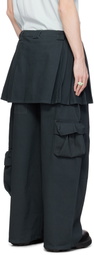 Collina Strada Black Lawn Skirt Cargo Pants