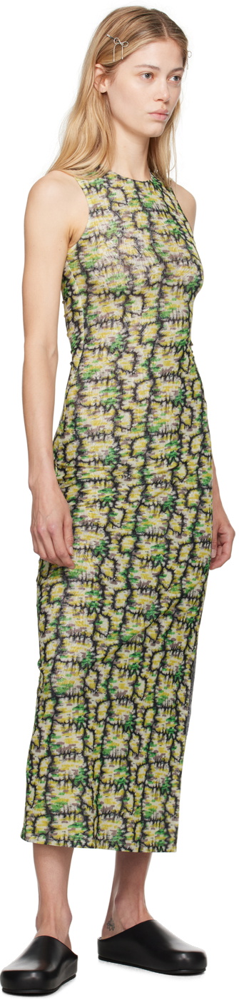 Eckhaus Latta Green Duet Maxi Dress