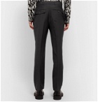 Alexander McQueen - Black Slim-Fit Pleated Wool and Mohair-Blend Trousers - Black