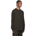 Essentials Khaki Logo Long Sleeve T-Shirt