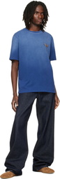 Maison Kitsuné Navy Fox Head Regular T-shirt