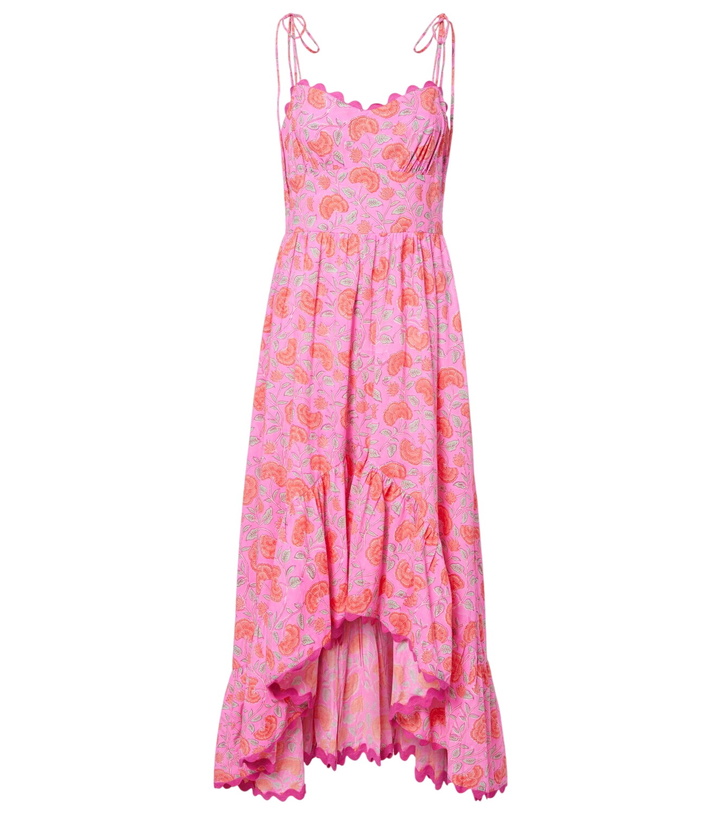 Photo: Juliet Dunn Asymmetric floral cotton midi dress